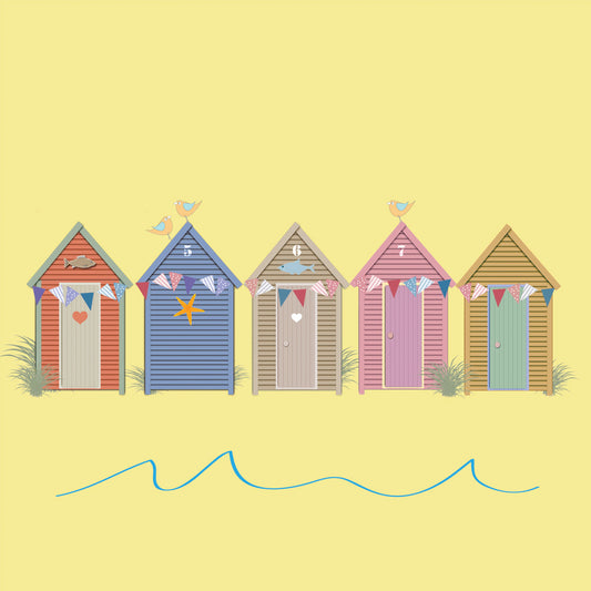 Summer days beach huts