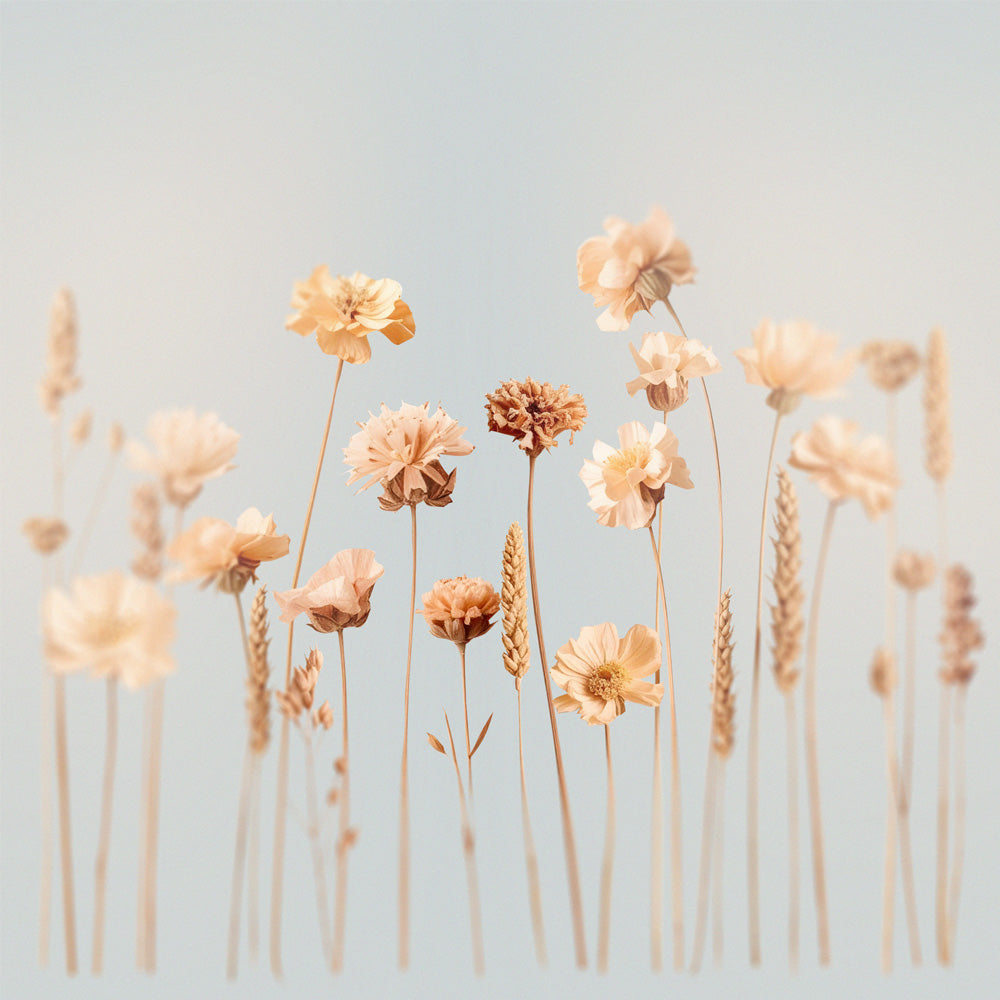 Wildflowers soft blue