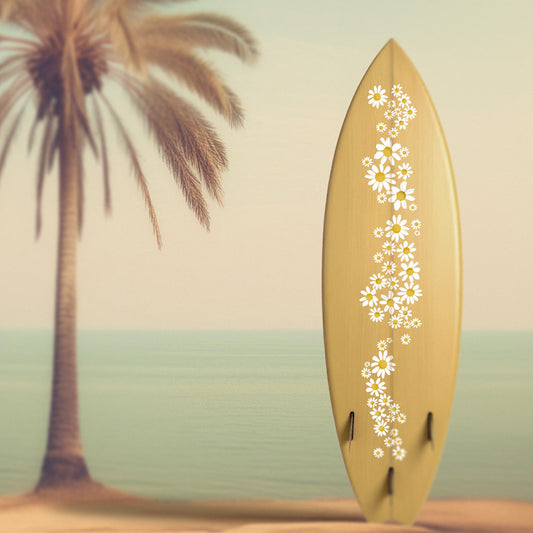 Daisy yellow surfboard