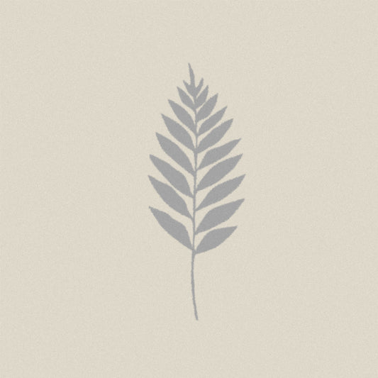Long leaf on grey
