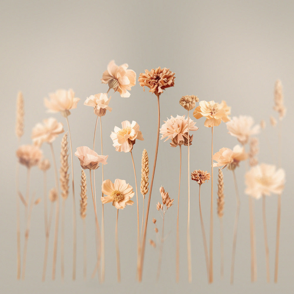 Wildflowers soft grey