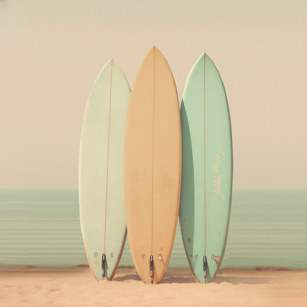 Pastel surfboards