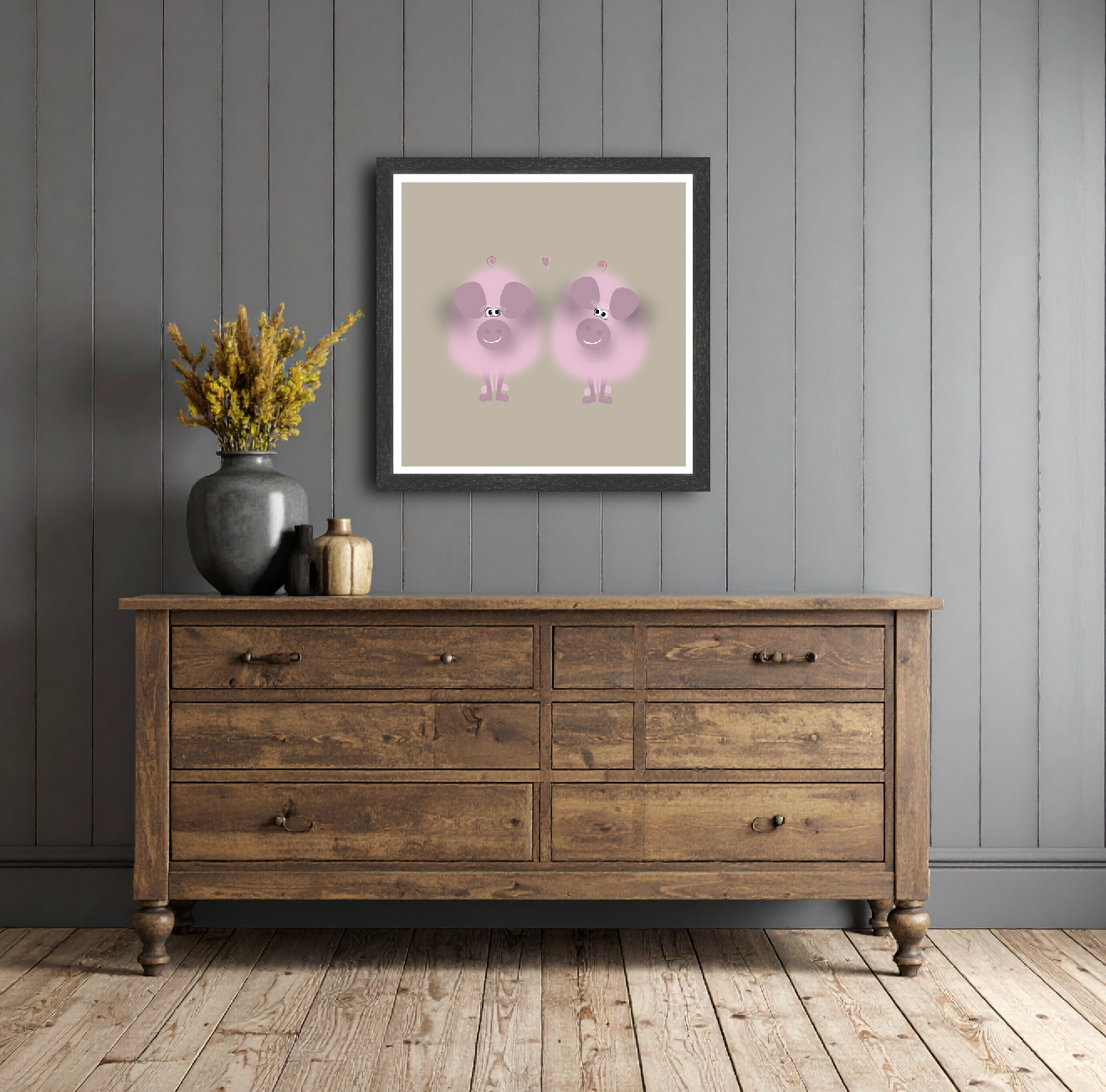 Perfect Piggies print