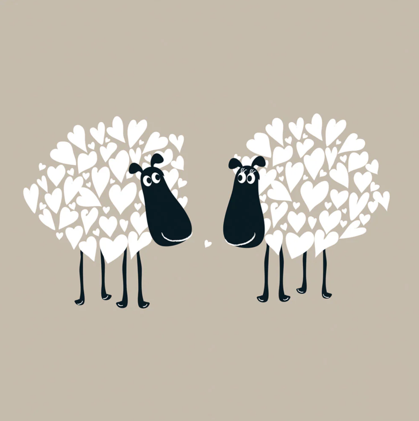 Pair of Sheep Canvas Print