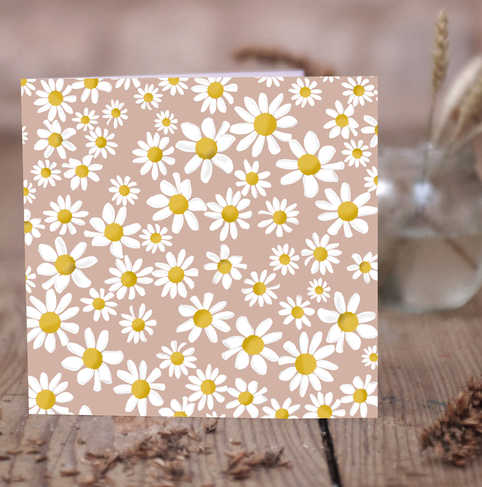 Daisy pattern soft pink