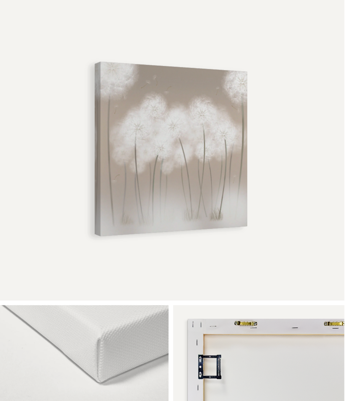 Floating Dandelions Canvas Print