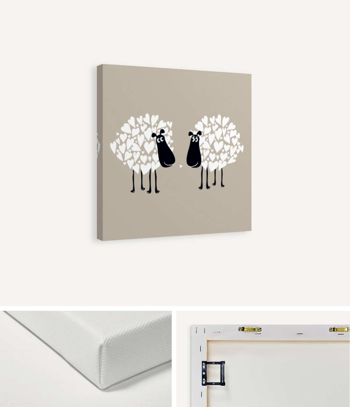 Pair of Sheep Canvas Print