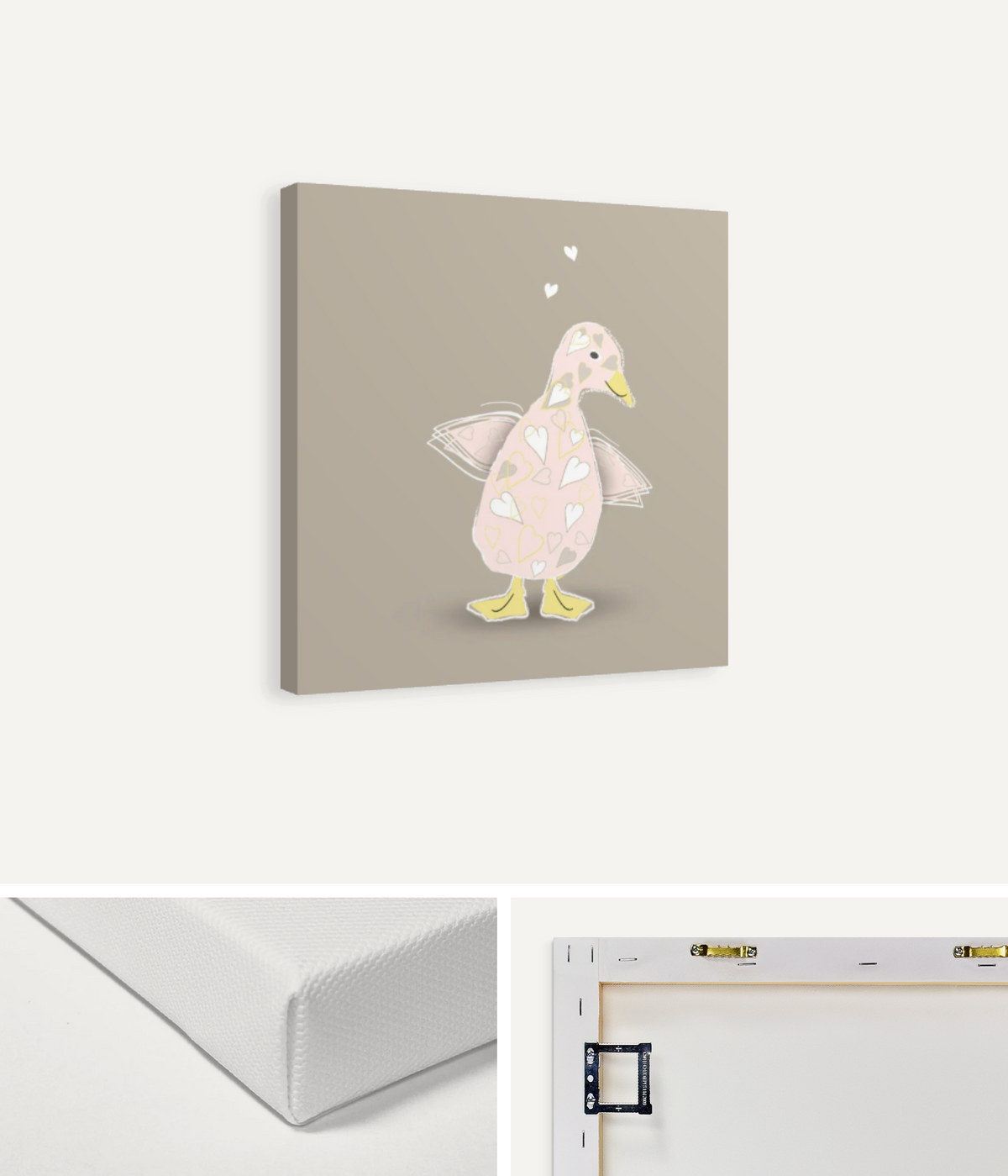 Baby Girl Duckling Canvas Print