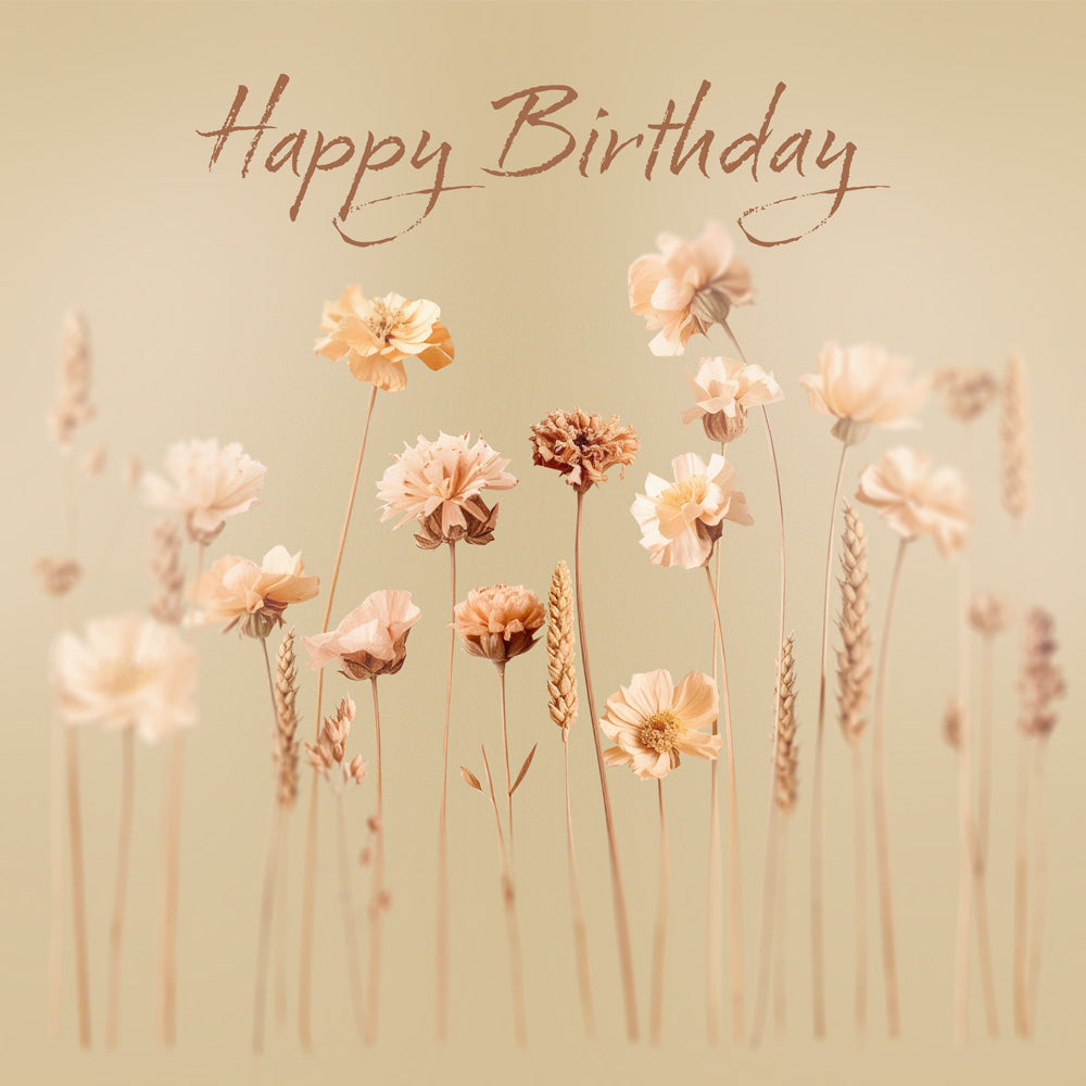 Wildflowers soft yellow birthday