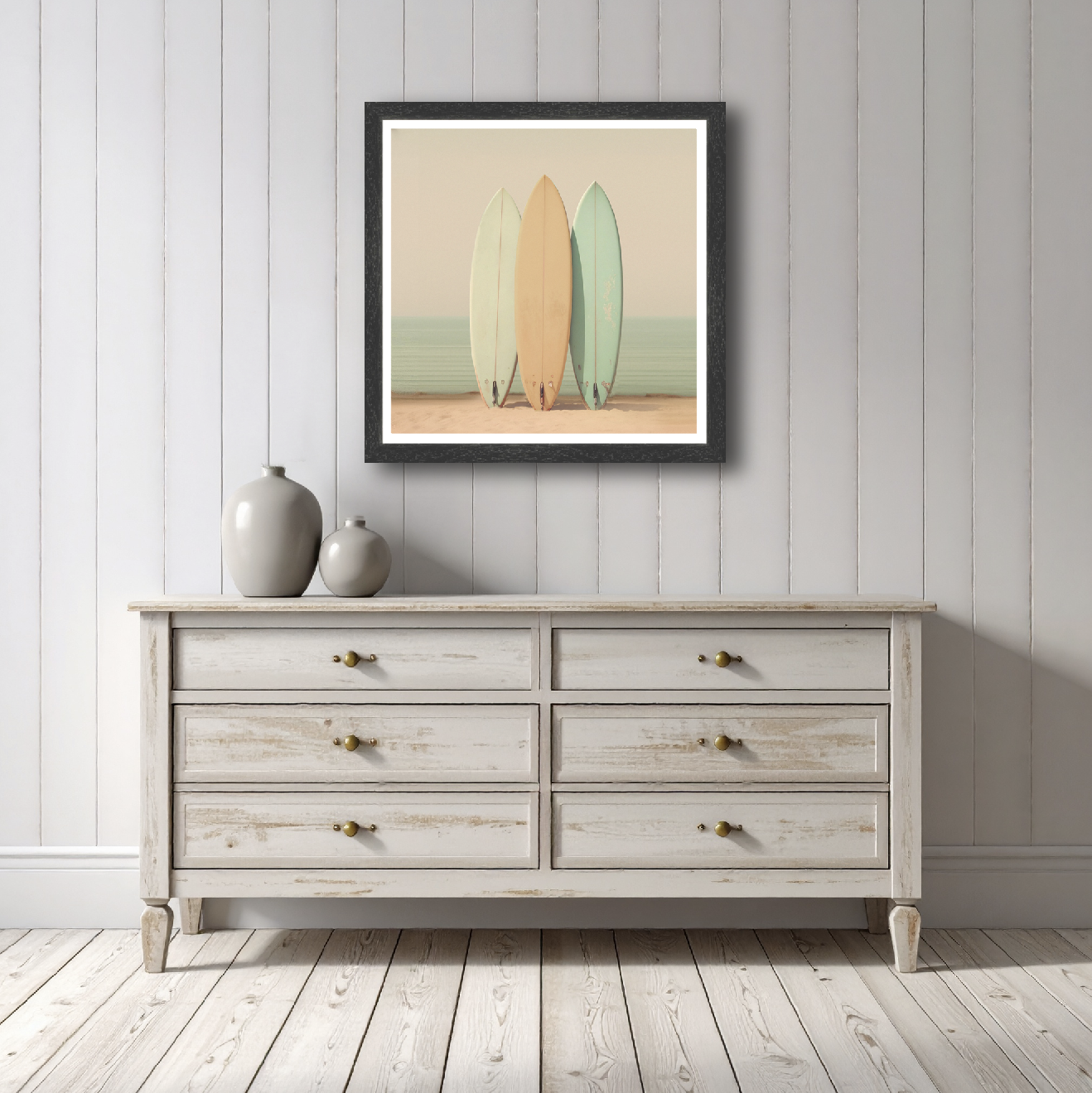 Pastel surfboards