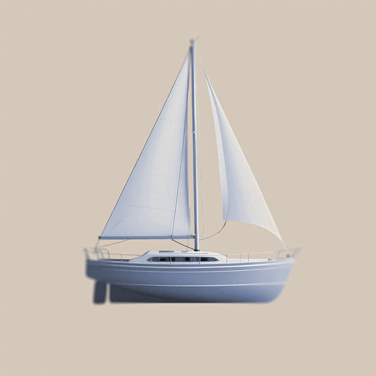Sunkissed sailboat print