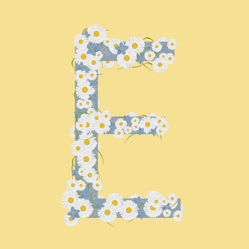 Wild Flowers Letter E