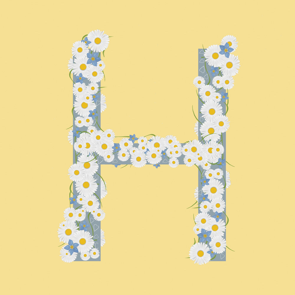 Wild Flowers Letter H