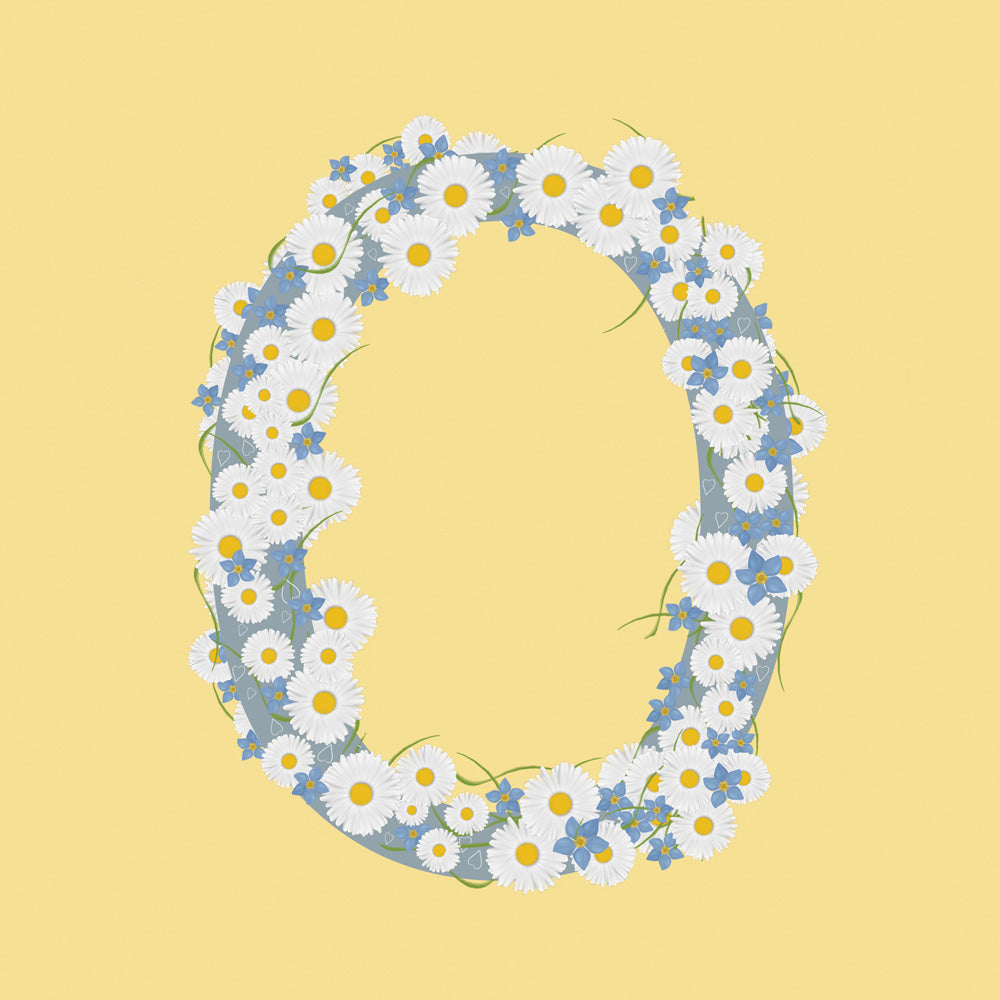 Wild Flowers Letter O