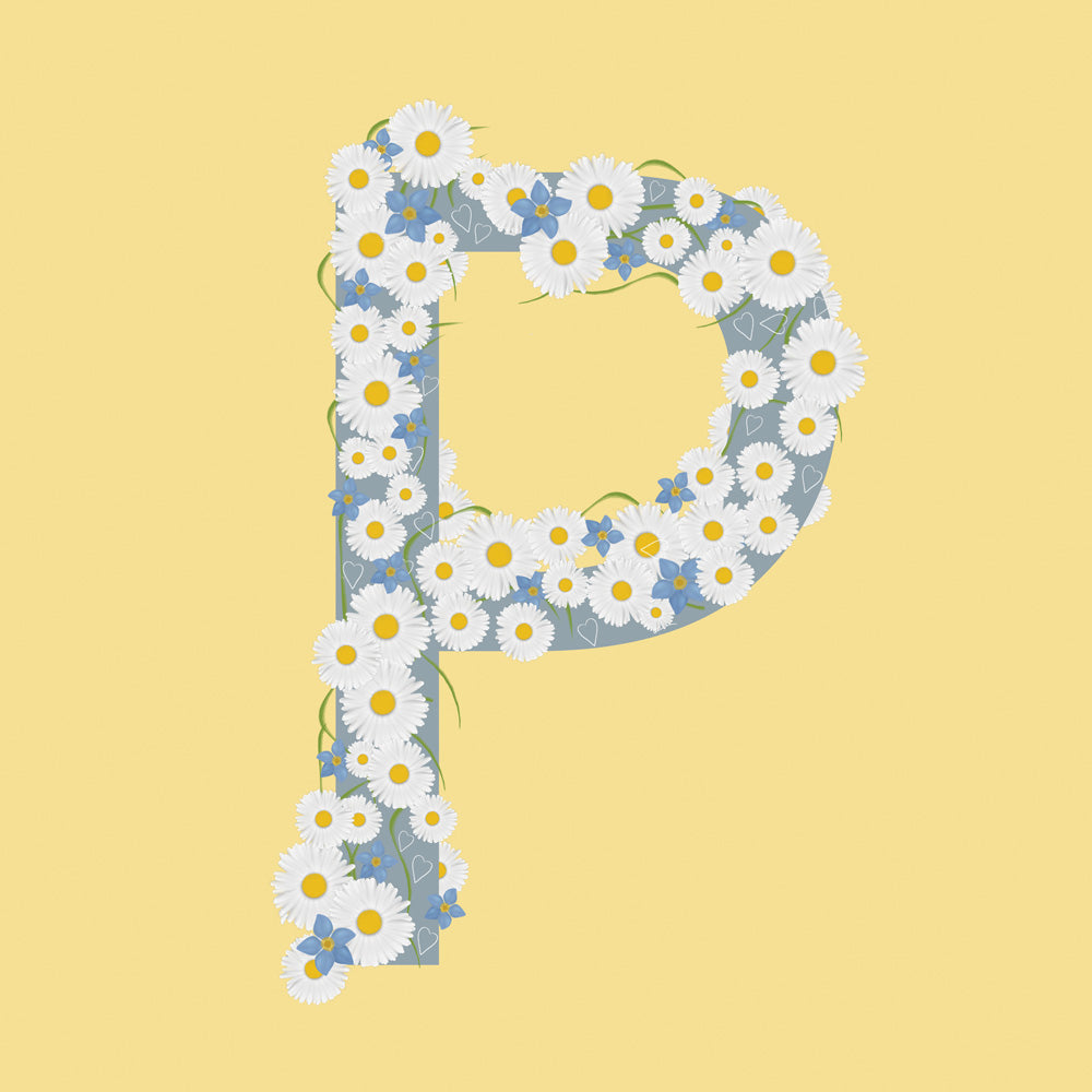 Wild Flowers Letter P