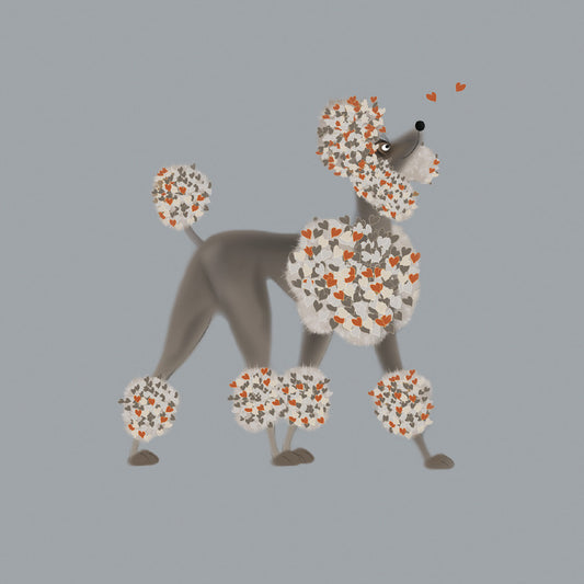 Oodles from Poodle – quirky greeting card featuring dogs