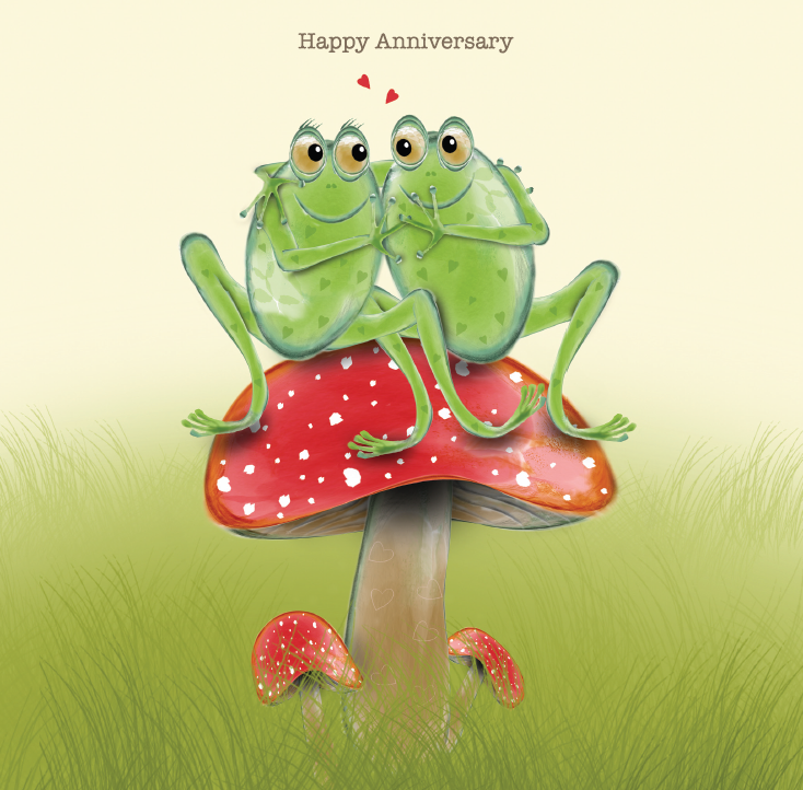 Frog Snog Happy Anniversary