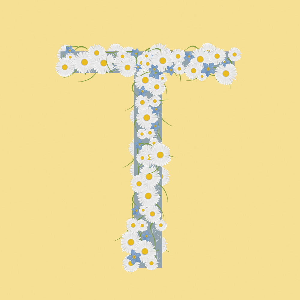 Wild Flowers Letter T