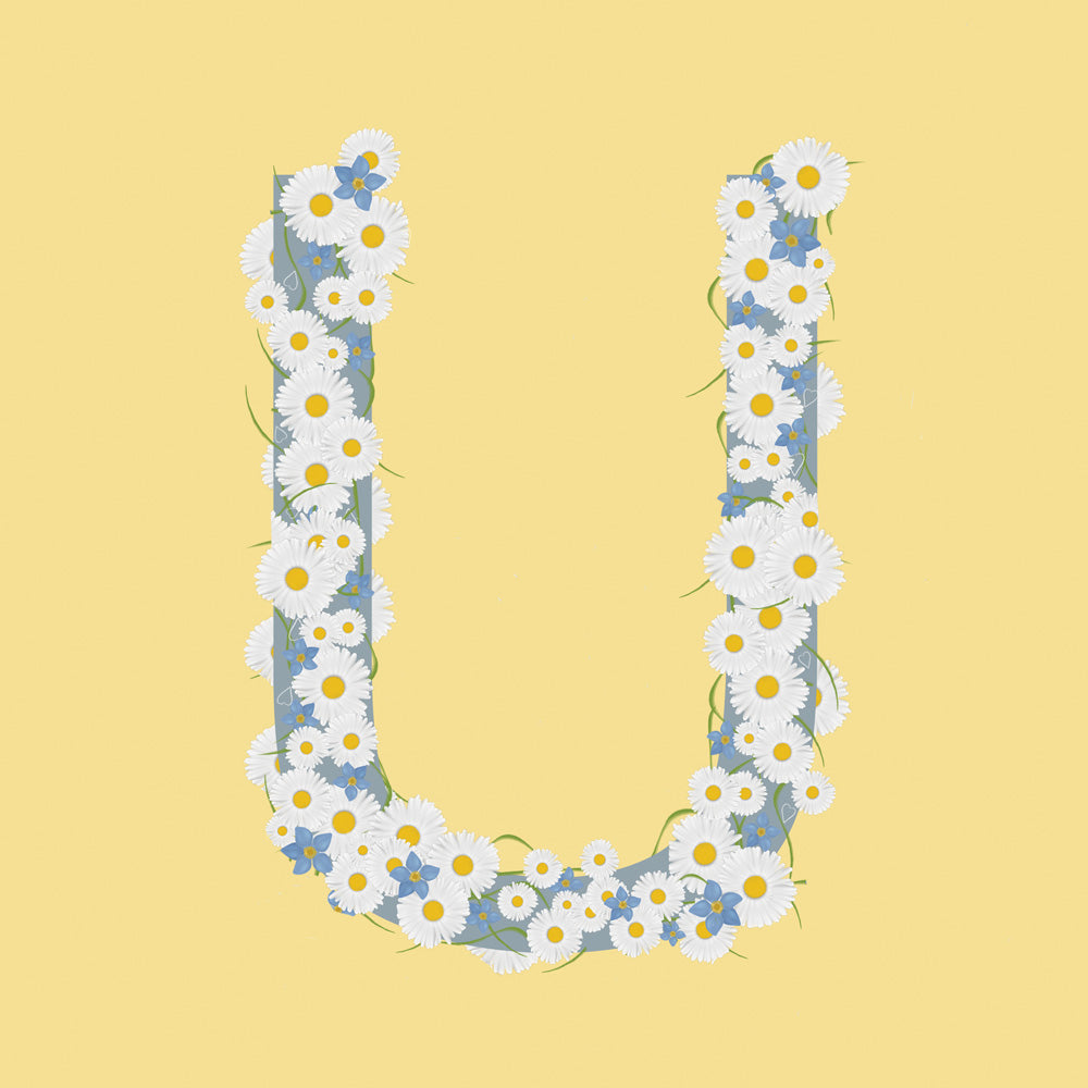 Wild Flowers Letter U