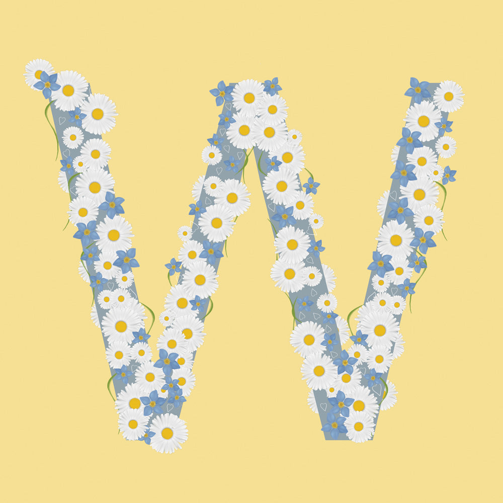 Wild Flowers Letter W