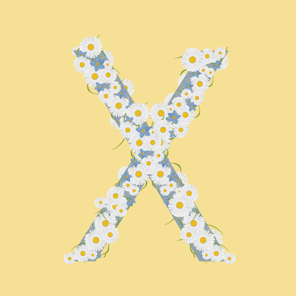 Wild Flowers Letter X