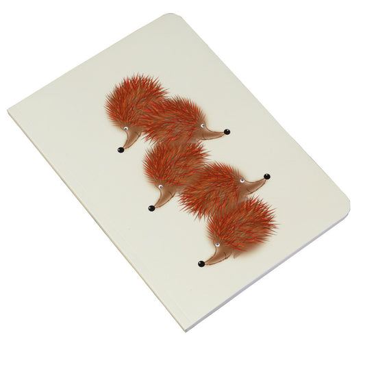 Hedgehogs Plain Paper Notebook