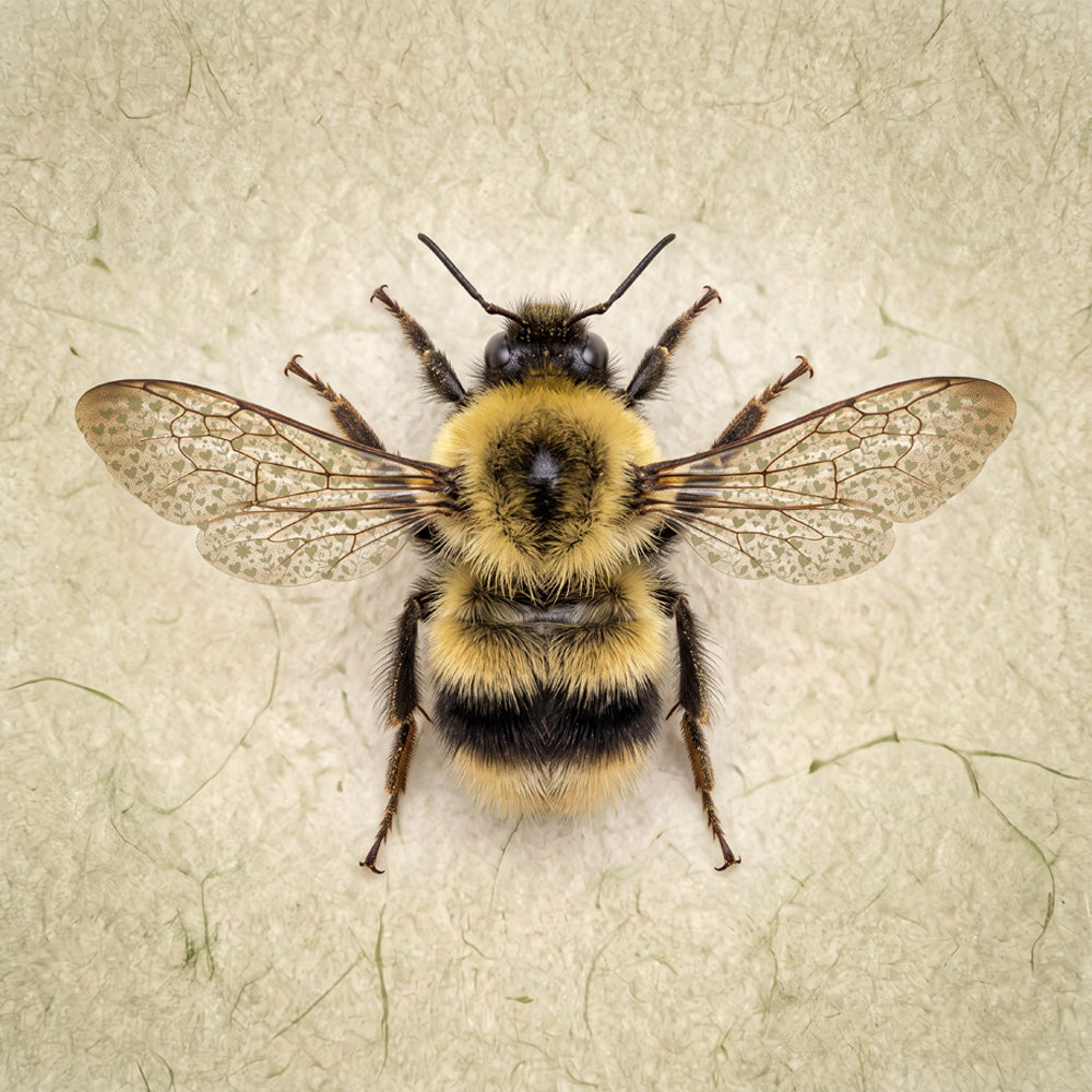 Bumblebee with hearts print