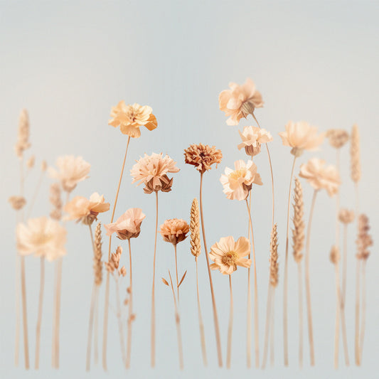 Wildflowers soft blue