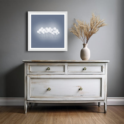 Mist in the Dandelion wood print