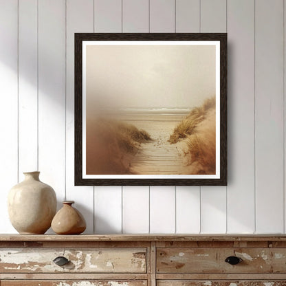 Walks on a windswept beach