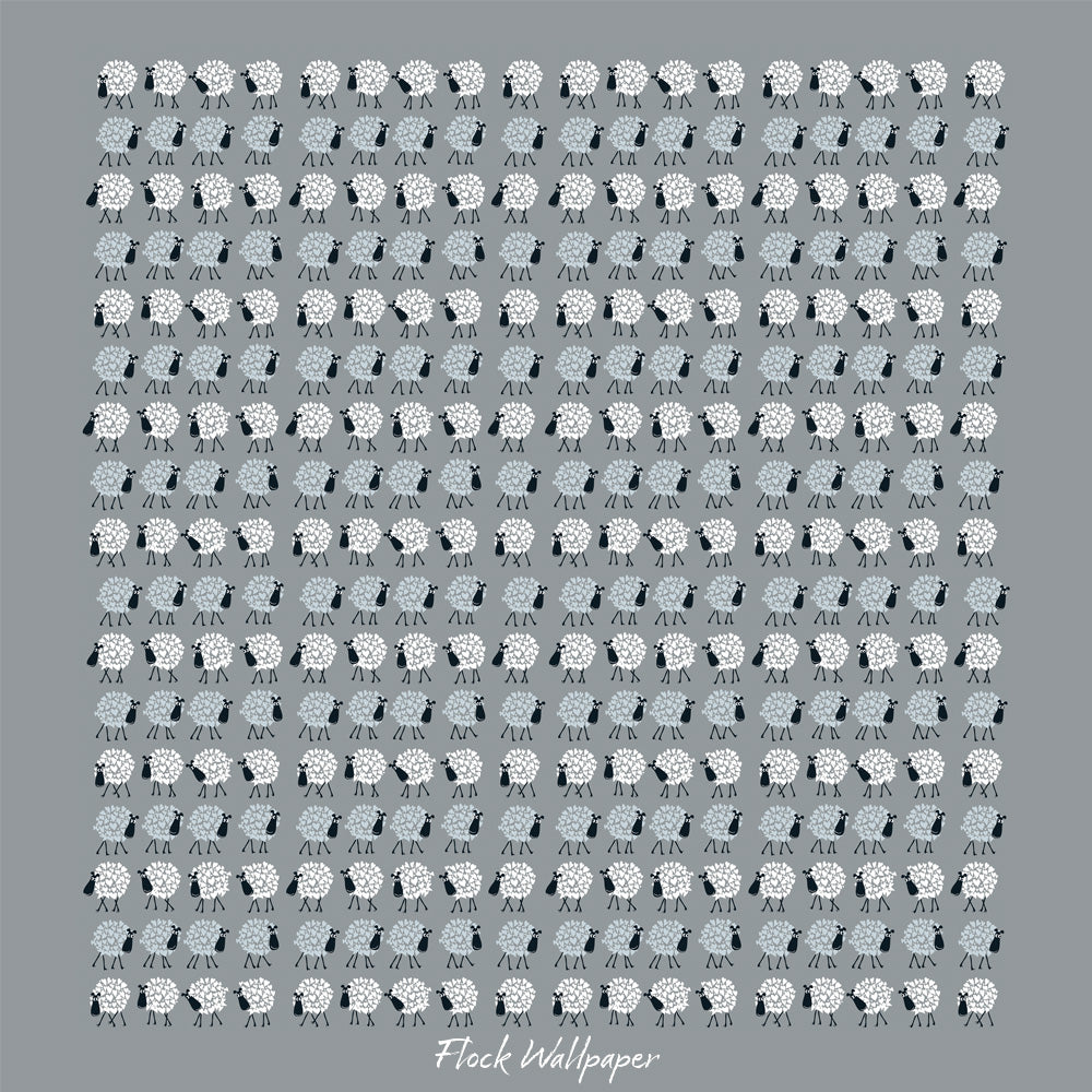 Flock Wallpaper print