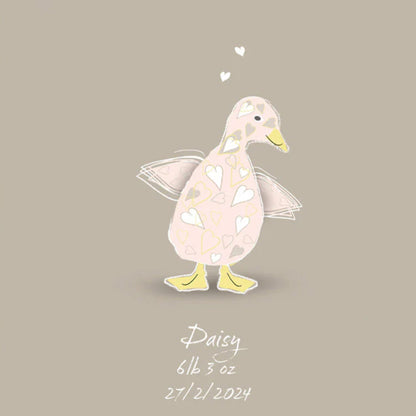 Baby Girl Duckling Canvas Print