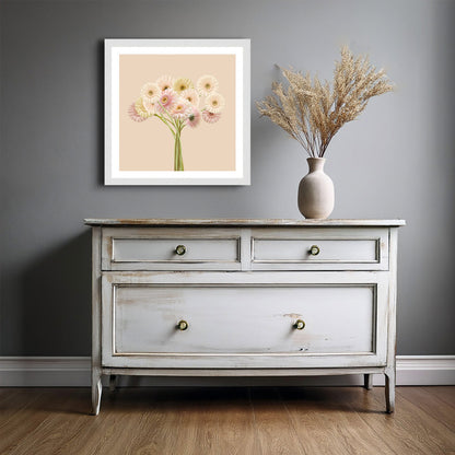 Wavy Bunch of Gerberas Print