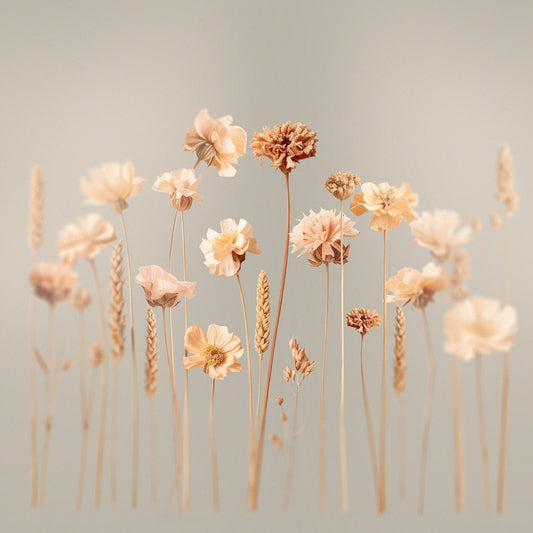 Wildflowers soft grey