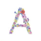 Letter A Wildflowers Canvas Print