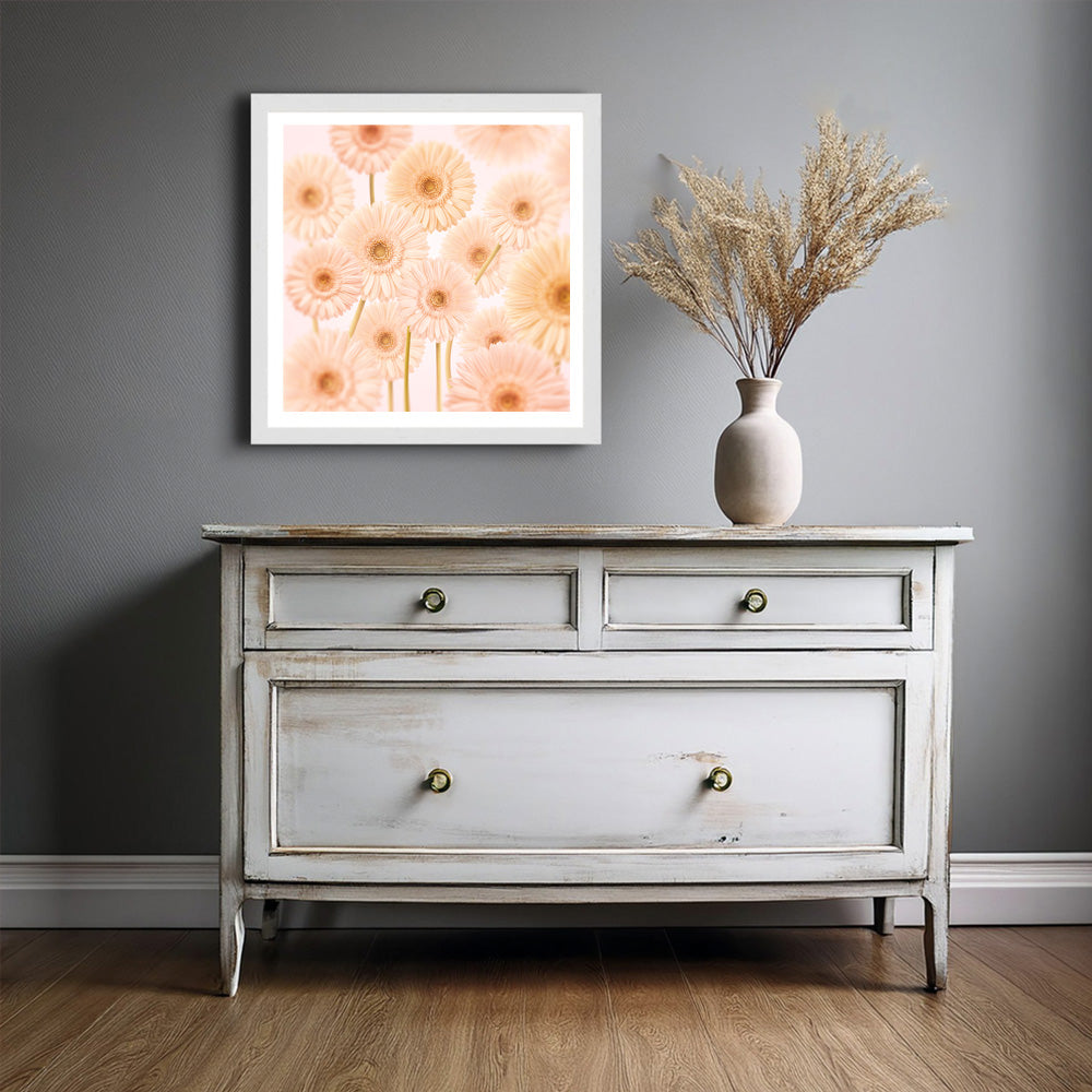 Gerberas Pattern Print