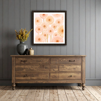 Gerberas Pattern Print
