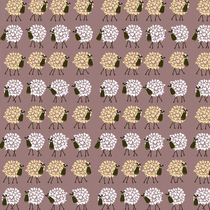 Flock Wallpaper Pink print