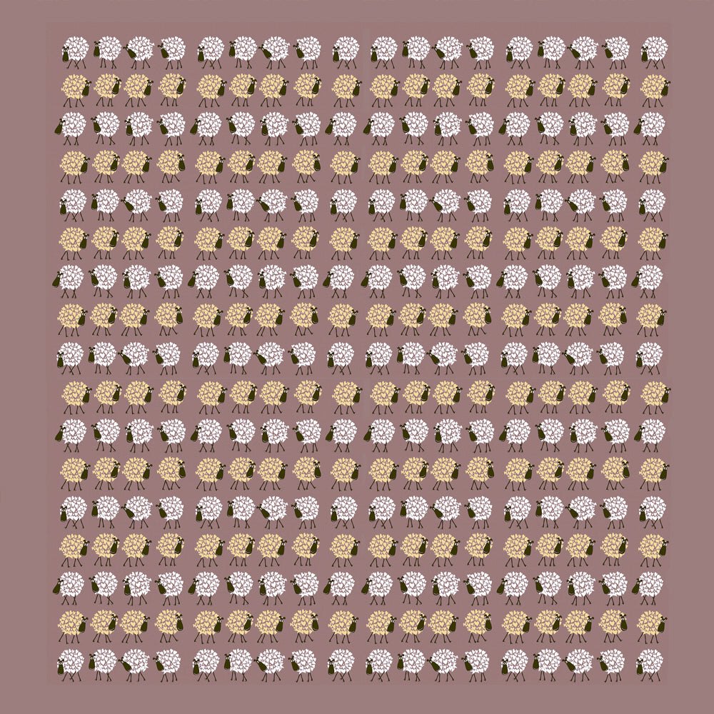 Flock Wallpaper Pink print
