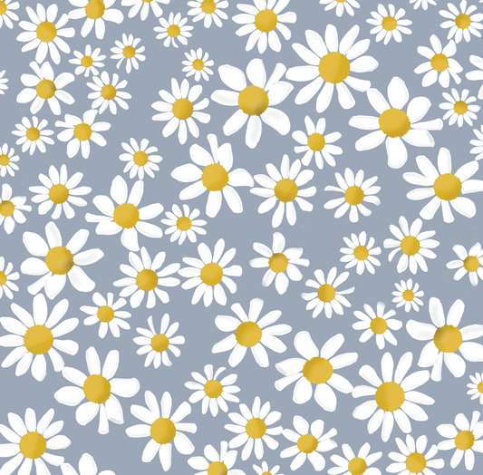 Daisy pattern blue