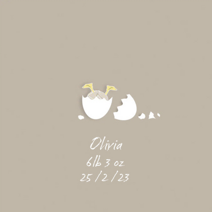 Baby Chick Personalised Canvas Print