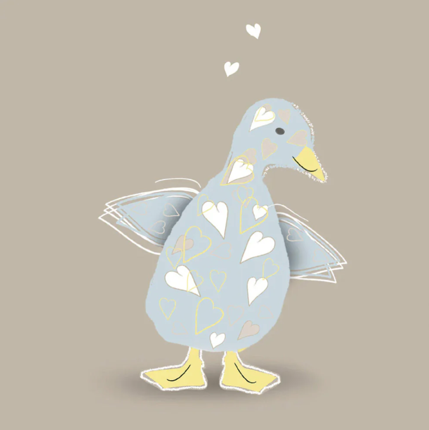 Little Boy Duckling Canvas Print
