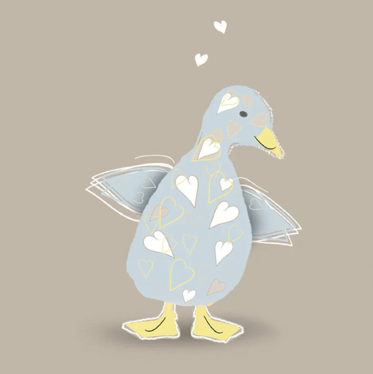 Little Boy Duckling Canvas Print