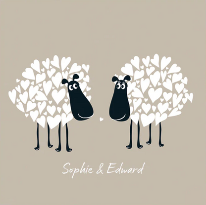 Pair of Sheep Canvas Print