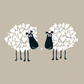 Pair of Sheep Canvas Print