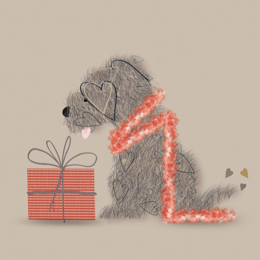 Waiting for a Present Handwritten Card