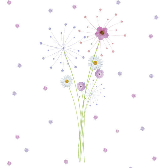 Simple Flowers Handwritten Card