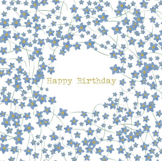 Forget-me-nots Handwritten Card