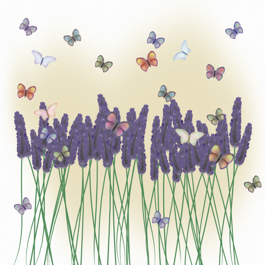 Lavender Handwritten Card