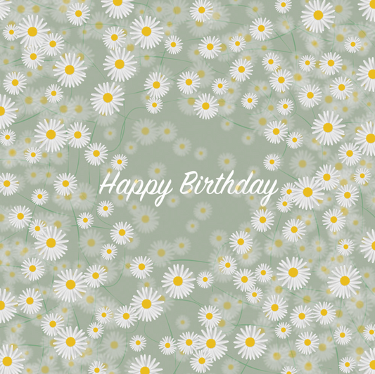 Pretty Daisies Handwritten Card